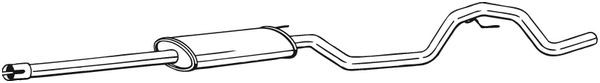 BOSAL Mittelschalldämpfer