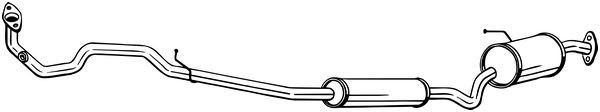 BOSAL Mittelschalldämpfer