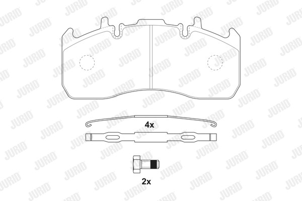 JURID Bremsbelagsatz, Scheibenbremse