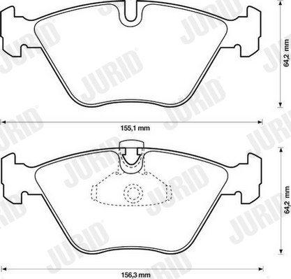 JURID Bremsbelagsatz, Scheibenbremse