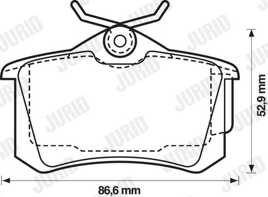 JURID Bremsbelagsatz, Scheibenbremse