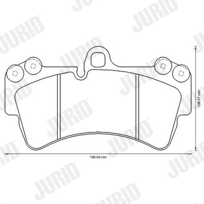 JURID Bremsbelagsatz, Scheibenbremse