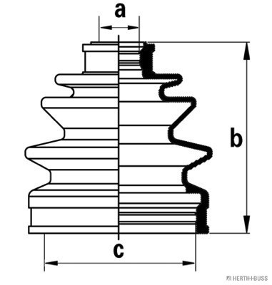 HERTH+BUSS JAKOPARTS Faltenbalgsatz, Antriebswelle