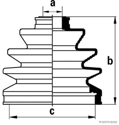 HERTH+BUSS JAKOPARTS Faltenbalgsatz, Antriebswelle