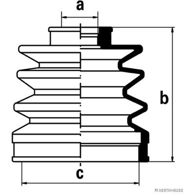 HERTH+BUSS JAKOPARTS Faltenbalgsatz, Antriebswelle