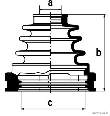 HERTH+BUSS JAKOPARTS Faltenbalgsatz, Antriebswelle