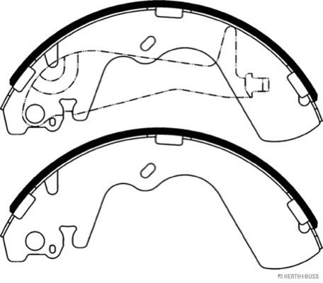 HERTH+BUSS JAKOPARTS Bremsbackensatz