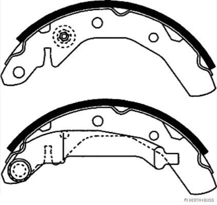 HERTH+BUSS JAKOPARTS Bremsbackensatz