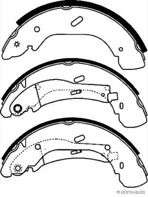 HERTH+BUSS JAKOPARTS Bremsbackensatz