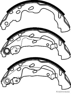 HERTH+BUSS JAKOPARTS Bremsbackensatz
