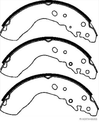 HERTH+BUSS JAKOPARTS Bremsbackensatz