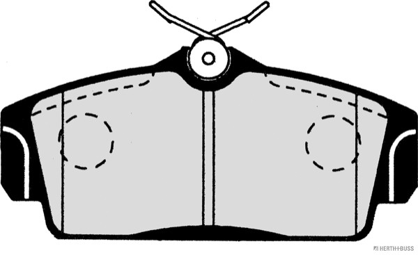 HERTH+BUSS JAKOPARTS Bremsbelagsatz, Scheibenbremse