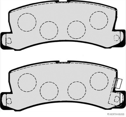 HERTH+BUSS JAKOPARTS Bremsbelagsatz, Scheibenbremse