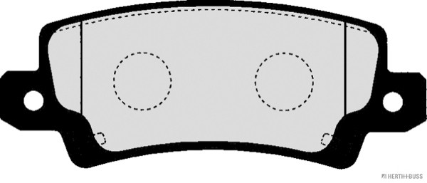 HERTH+BUSS JAKOPARTS Bremsbelagsatz, Scheibenbremse