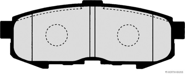 HERTH+BUSS JAKOPARTS Bremsbelagsatz, Scheibenbremse