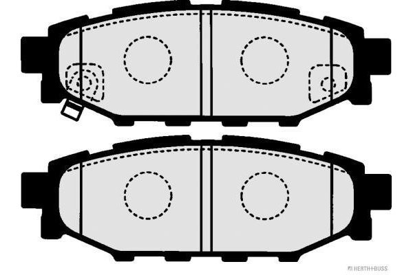 HERTH+BUSS JAKOPARTS Bremsbelagsatz, Scheibenbremse