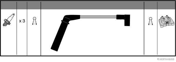 HERTH+BUSS JAKOPARTS Zündleitungssatz