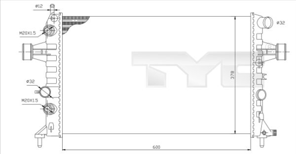 TYC Kühler, Motorkühlung