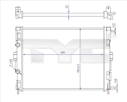 TYC Kühler, Motorkühlung