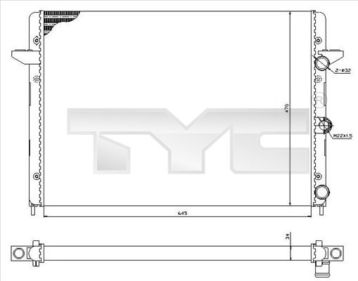 TYC Kühler, Motorkühlung