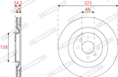 FERODO Bremsscheibe