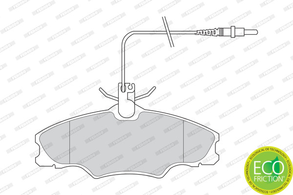 FERODO Bremsbelagsatz, Scheibenbremse