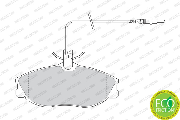 FERODO Bremsbelagsatz, Scheibenbremse