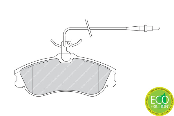 FERODO Bremsbelagsatz, Scheibenbremse