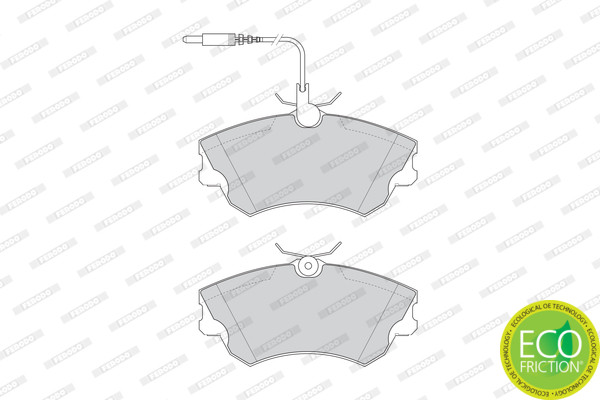 FERODO Bremsbelagsatz, Scheibenbremse