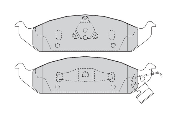 FERODO Bremsbelagsatz, Scheibenbremse