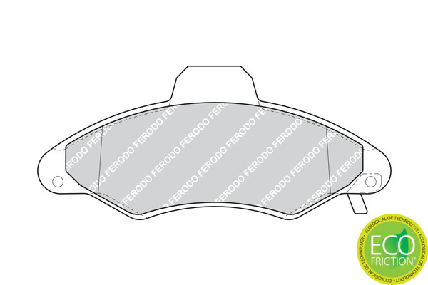 FERODO Bremsbelagsatz, Scheibenbremse