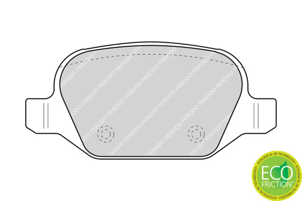 FERODO Bremsbelagsatz, Scheibenbremse