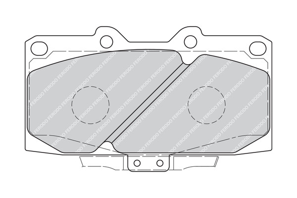 FERODO Bremsbelagsatz, Scheibenbremse