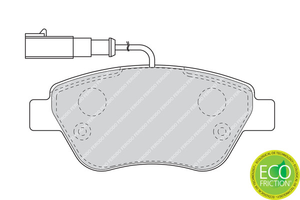 FERODO Bremsbelagsatz, Scheibenbremse