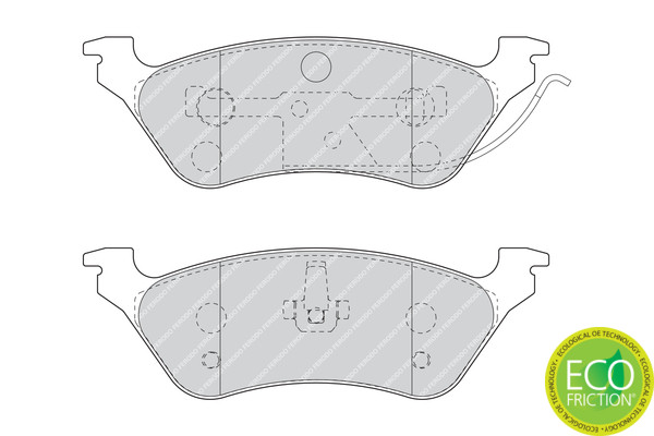 FERODO Bremsbelagsatz, Scheibenbremse