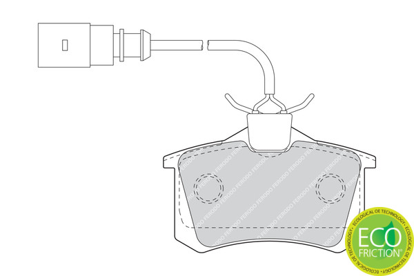 FERODO Bremsbelagsatz, Scheibenbremse