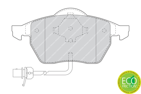 FERODO Bremsbelagsatz, Scheibenbremse