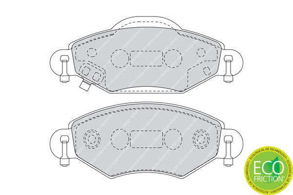 FERODO Bremsbelagsatz, Scheibenbremse