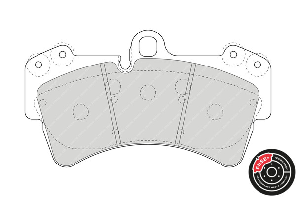 FERODO Bremsbelagsatz, Scheibenbremse