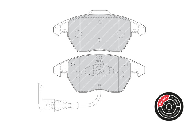 FERODO Bremsbelagsatz, Scheibenbremse
