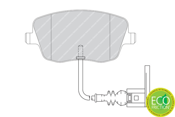FERODO Bremsbelagsatz, Scheibenbremse