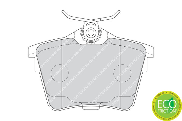 FERODO Bremsbelagsatz, Scheibenbremse