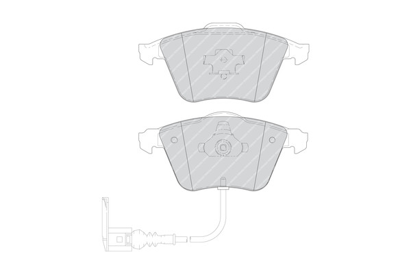 FERODO Bremsbelagsatz, Scheibenbremse