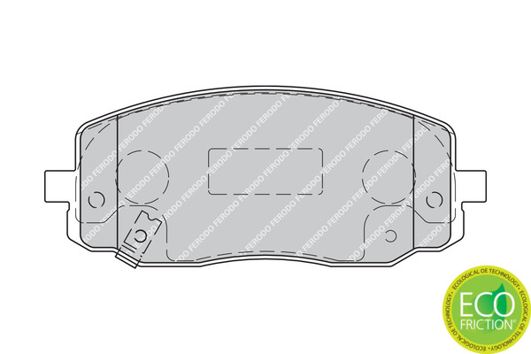 FERODO Bremsbelagsatz, Scheibenbremse