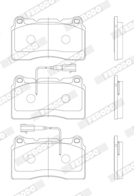 FERODO Bremsbelagsatz, Scheibenbremse