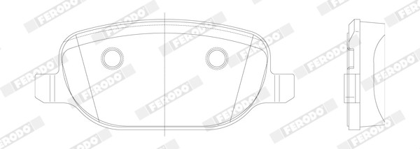 FERODO Bremsbelagsatz, Scheibenbremse