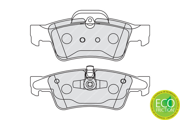 FERODO Bremsbelagsatz, Scheibenbremse