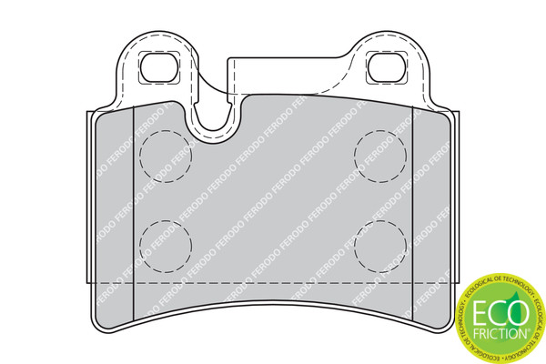 FERODO Bremsbelagsatz, Scheibenbremse