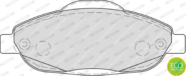 FERODO Bremsbelagsatz, Scheibenbremse