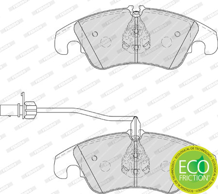 FERODO Bremsbelagsatz, Scheibenbremse